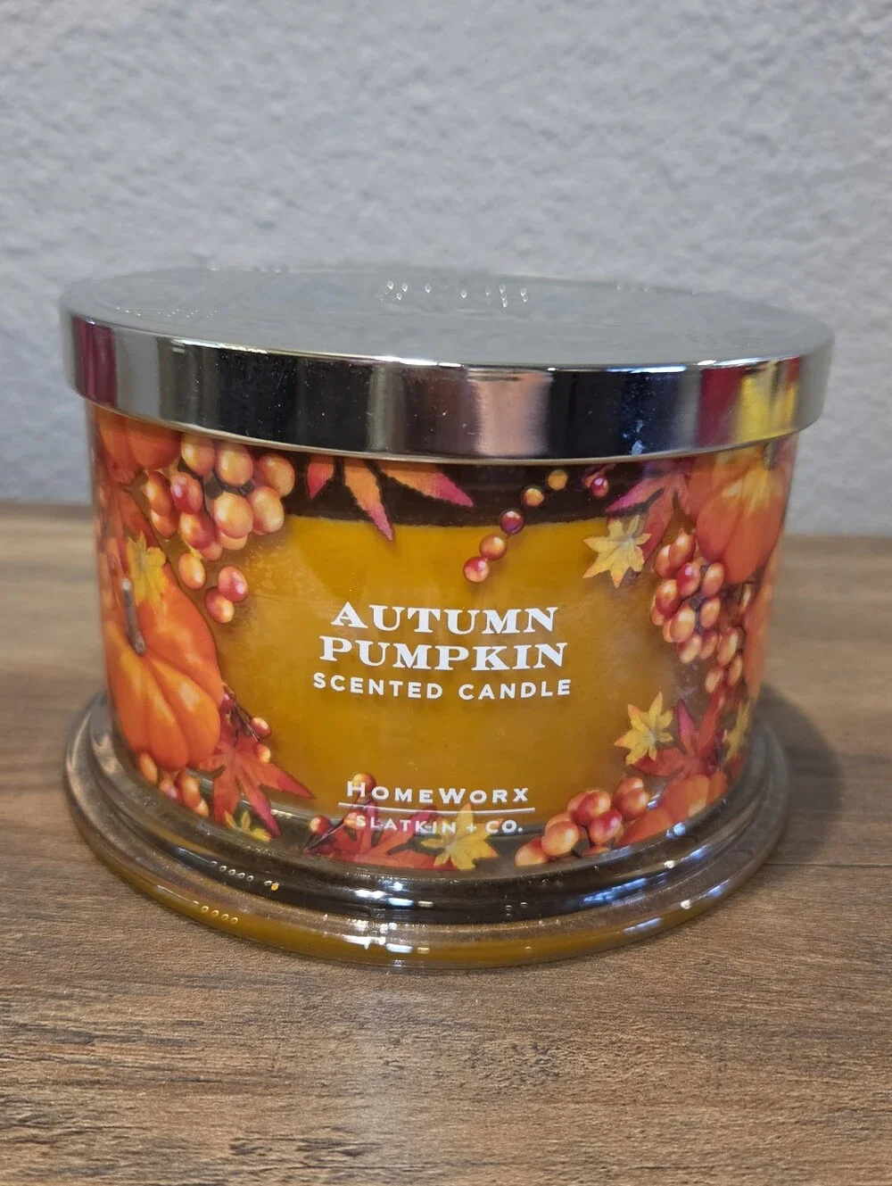 Homeworx Slatkin & Co. Autumn Pumpkin Candle -Tested